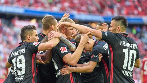 Eintracht-Jubel bei den Bayern