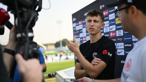 Jesper Lindström beim Interview in Abu Dhabi