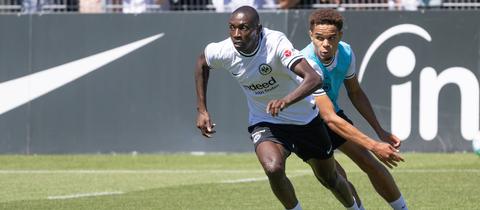 Kolo Muani im Training der Eintracht