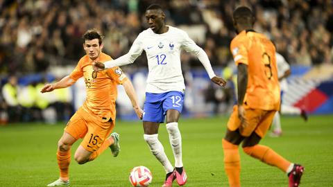 Randal Kolo Muani im Spiel der Franzosen gegen die Niederlande