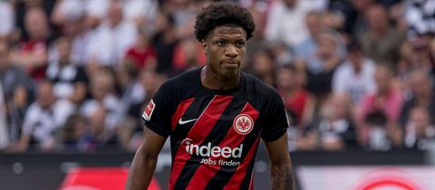 Jessic Ngankam könnte in Bochum erstmal in der Eintracht-Startelf stehen.