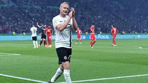 Sebastian Rode wird im Pokalfinale ausgewechselt.
