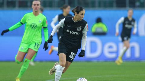 Sara Doorsoun im Spiel Eintracht Frankfurt gegen Wolfsburg