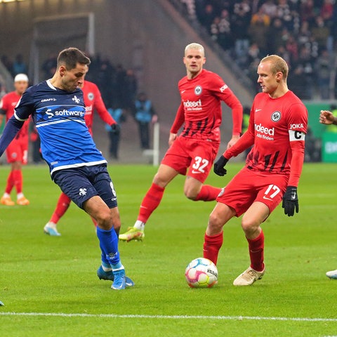 Zuletzt trafen die Eintracht und Darmstadt im Frühjahr im DFB-Pokal aufeinander