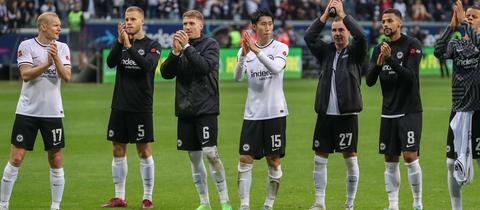 Die Mittelfeldspieler Sebastian Rode, Daichi Kamada, Mario Götze und Djibril Sow glänzen bei der Eintracht.