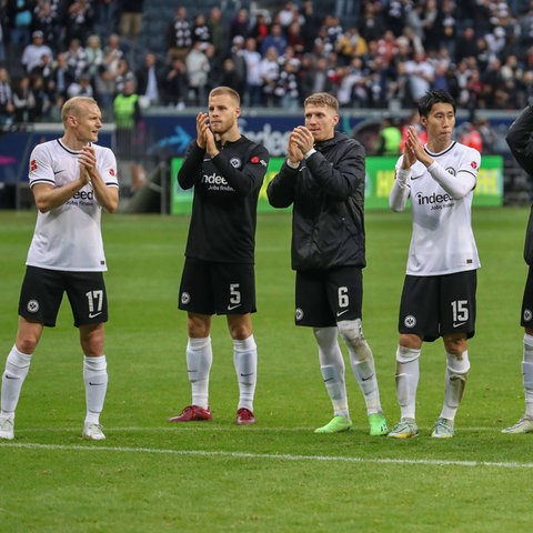 Die Mittelfeldspieler Sebastian Rode, Daichi Kamada, Mario Götze und Djibril Sow glänzen bei der Eintracht.