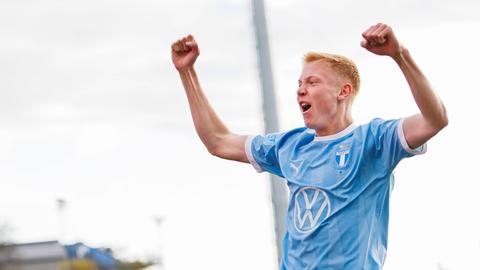 Schweden-Talent Hugo Larsson hat in dieser Saison neun Partien für Malmö bestritten.