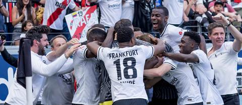 Eintracht Frankfurt Jubel SC Freiburg