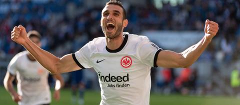  Ellyes Skhiri bejubelt sein Tor gegen Hoffenheim