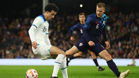 Hrvoje Smolcic im Spiel der kroatischen U21 gegen England