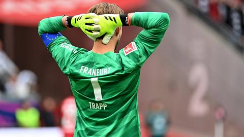 Frustriert: Eintracht-Torwart Kevin Trapp.