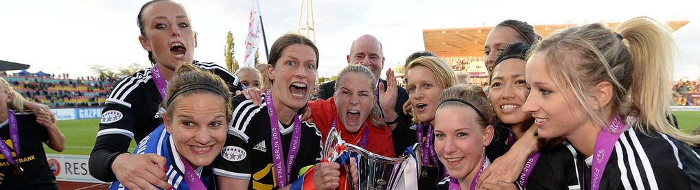 FFC-Frauen bejubeln den Champions-League-Sieg