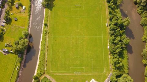 Luftaufnahme vom Fußballplatz des VfL Heimboldshausen