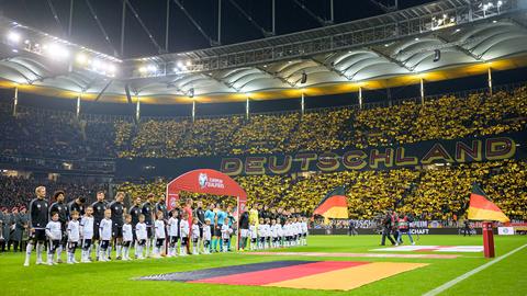 Fans der Nationalmannschaft in Frankfurt