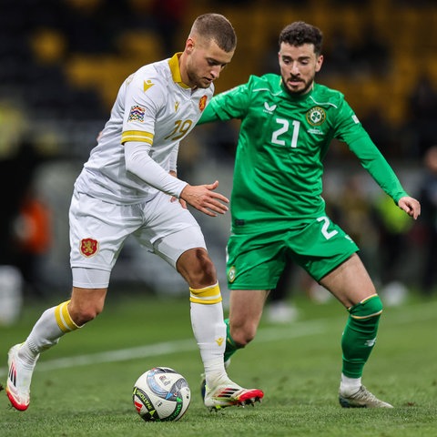 Fabian Nürnberger im Trikot der bulgarischen Nationalmannschaft.