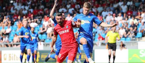 Steinbach Haiger und der FSV Frankfurt standen sich kürzlich im Hessenpokal-Finale gegenüber.