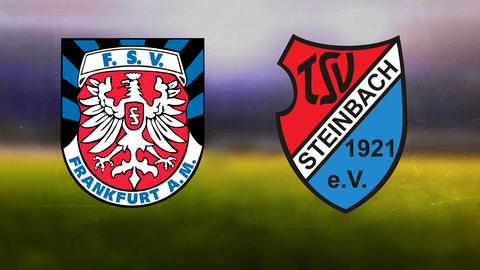 Die Logos von FSV Frankfurt und TSV Steinbach Haiger