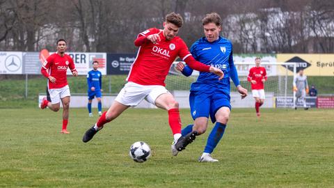 Hessen Kassel in Freiberg Fußball Regionalliga Südwest