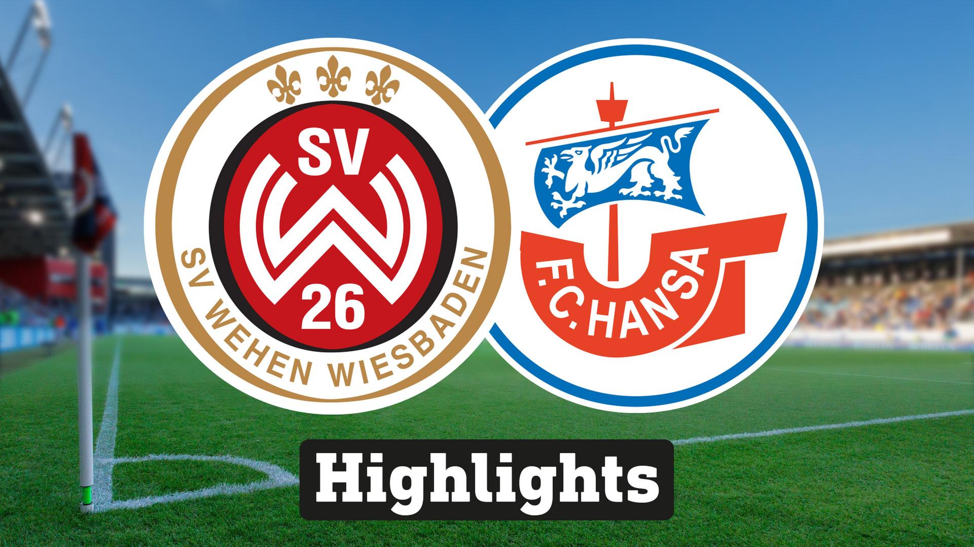 Highlights: SV Wehen Wiesbaden – FC Hansa Rostock