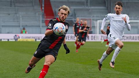 Hollerbach während des Spiels gegen Ingolstadt