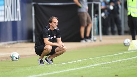 SVWW-Trainer Rüdiger Rehm an der Seitenlinie
