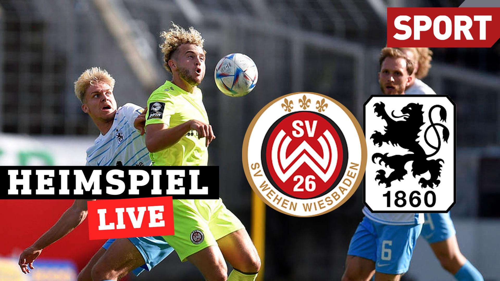 Live! SV Wehen Wiesbaden führt gegen 1860 München