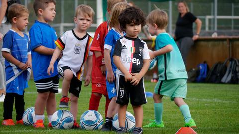 Training bei den Fußballzwergen in Griesheim