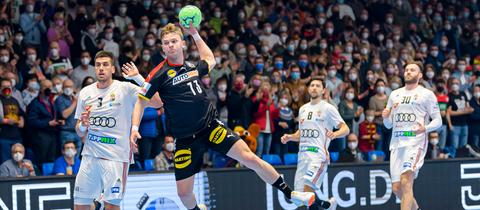 Timo Kastening beim Länderspiel gegen Ungarn im März 2022.