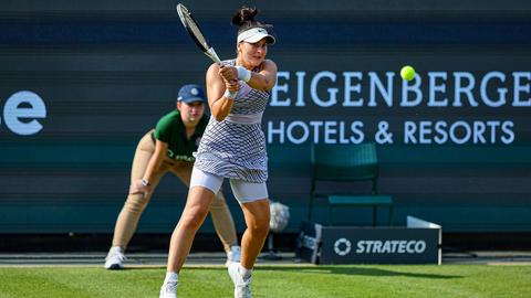 Bianca Andreescu, kanadische US-Open-Siegerin von 2019, flog in Bad Homburg raus.