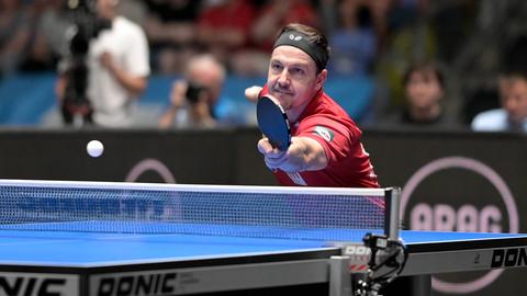 Timo Boll beim Finale um die deutsche Meisterschaft