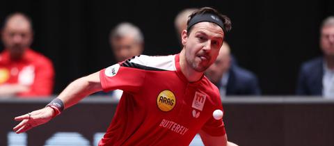 Tischtennis-Star Timo Boll spielte verletzt.