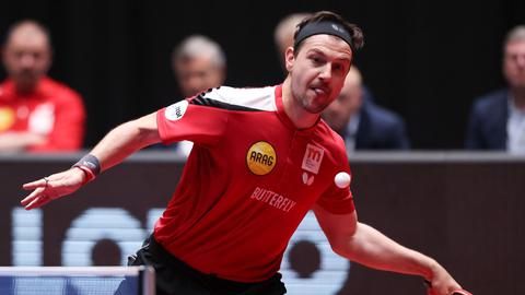 Tischtennis-Star Timo Boll spielte verletzt.