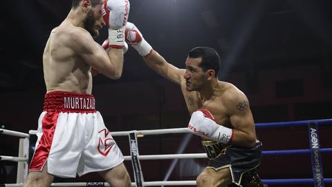 Jack Culcay (GER) - Bakhram Murtazaliev (USA) boxen gegeneinander.