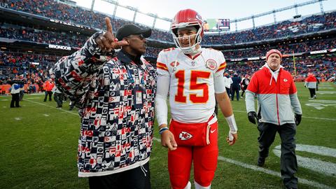 Chiefs-Quarterback Patrick Mahomes nach dem Spiel gegen Denver Broncos.