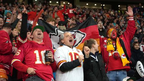 Fans der Kansas City Chiefs in Frankfurt