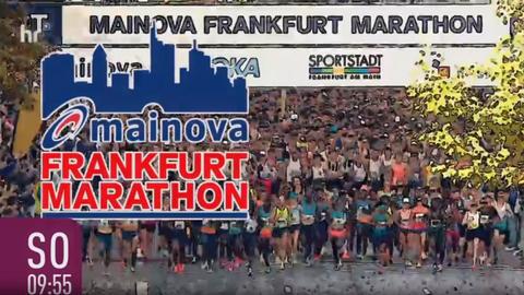 Der Start beim Frankfurt Marathon 2022