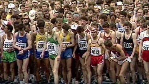 Der Start beim ersten Frankurt Marathon 1981