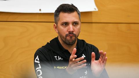 Trainer Thomas Hauke vom TSV Langstadt
