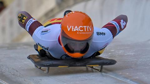 Tina Hermann verpasste auf ihrem Skeleton die Top drei.