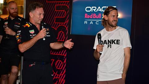 Red-Bull-Teamchef Christian Horner und Ex-Formel1-Pilot Sebastian Vettel haben große Erfolge gefeiert.