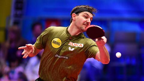 Timo Boll an der Tischtennis-Platte