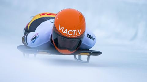 Tina Hermann auf dem Skeleton