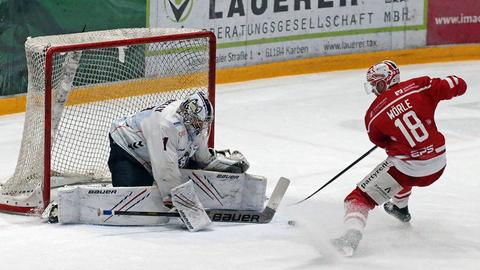 Kassel Huskies gegen den EC Bad Nauheim