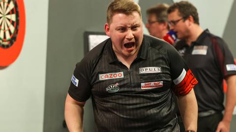 Martin Schindler bei der Darts-WM