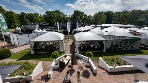 The fan area of ​​the Bad Homburg Open