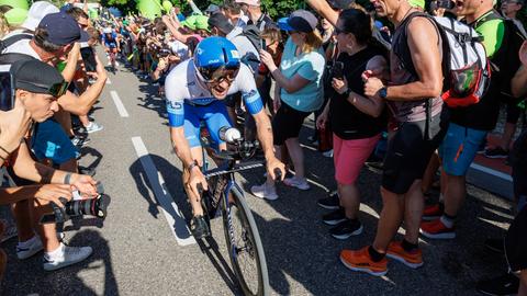 Patrick Lange beim Triathlon Roth