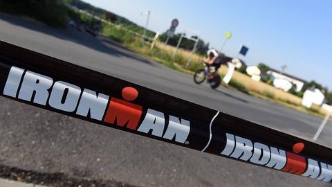 Absperrung beim Ironman Frankfurt