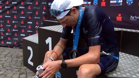 Schuster nach dem Ironman Frankfurt