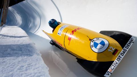 Kim Kalicki im Monobob bei der WM in St. Moritz