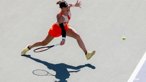 Tennis-Spielerin Andrea Petkovic bei ihrem letzten Grand-Slam-Auftritt.